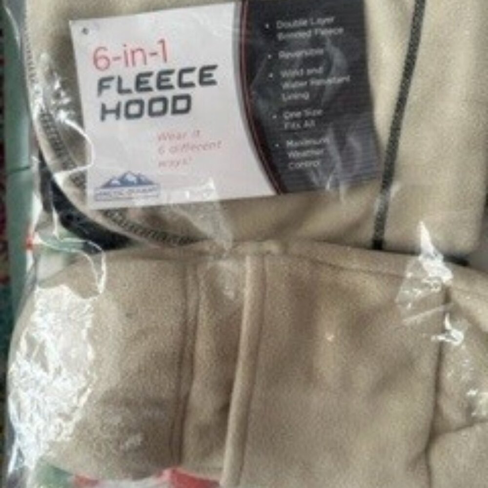 Fleece hood 6 in 1 and mittens